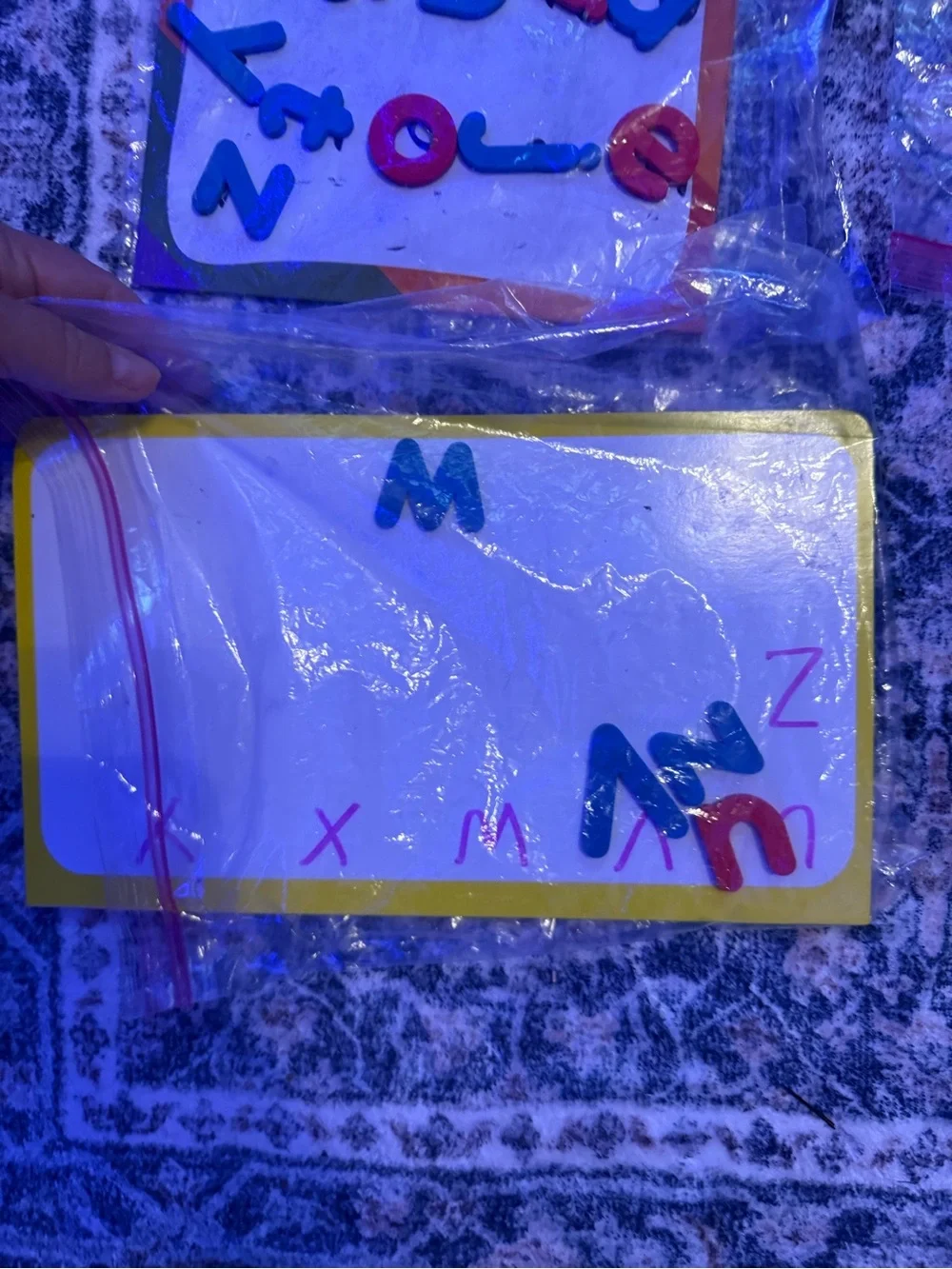 Magnetic Alphabet Learning Set - Blue & Red Letters 6 sets for small group